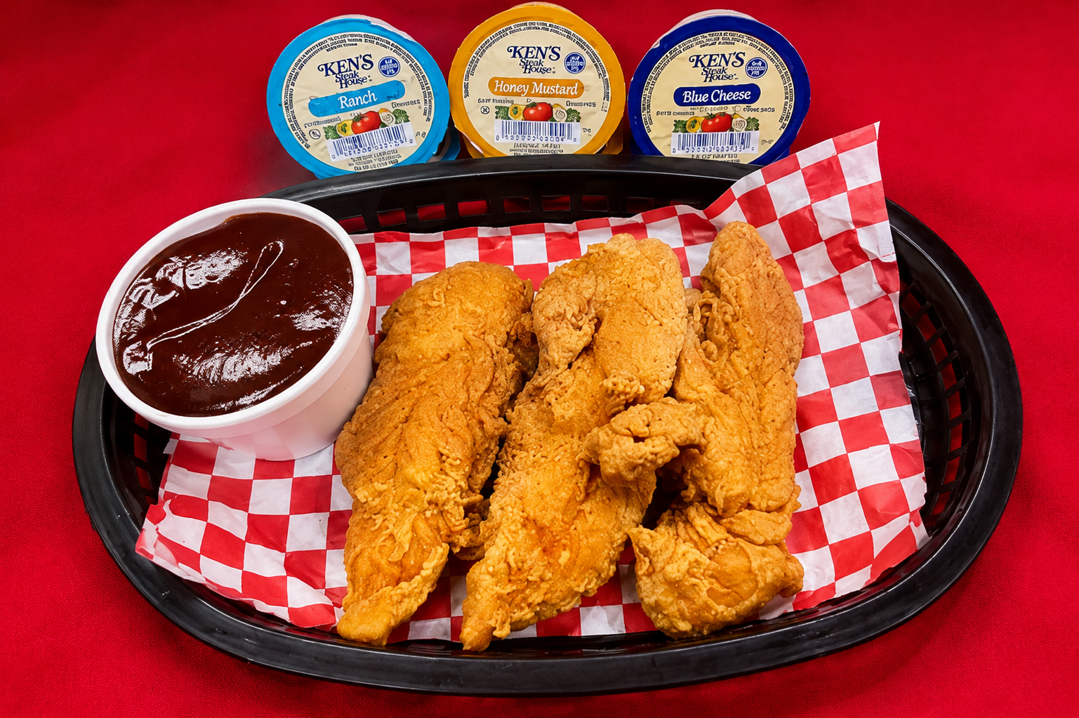 tenders with dipping sauces
