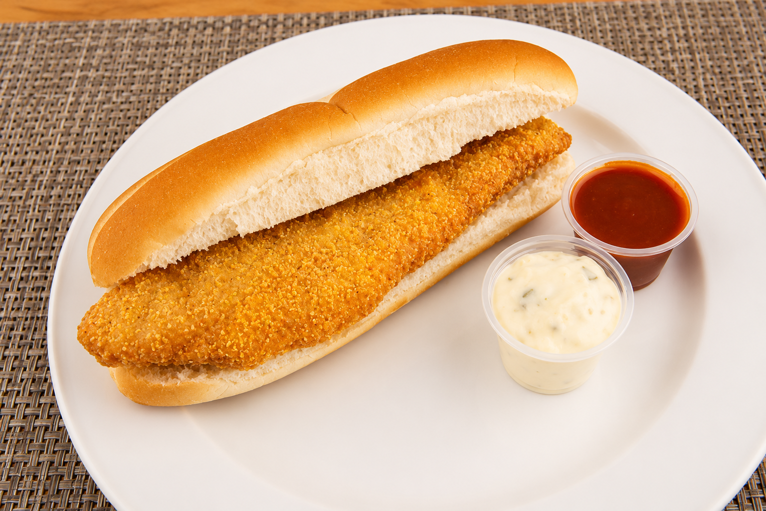 chicken sandwich with wedges